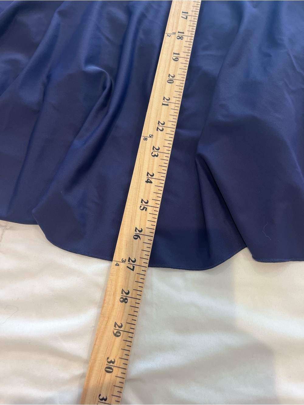 Shekini One Piece Ruched Swimsuit XXL Swimdress Navy Blue Padded Skirt Halter - Picture 7 of 9